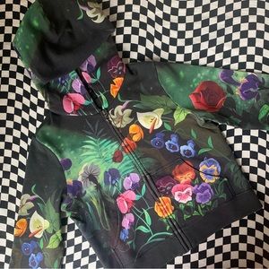RARE Marc by Marc Jacobs Disney Alice in Wonderland Cropped Zip Up Hoodie